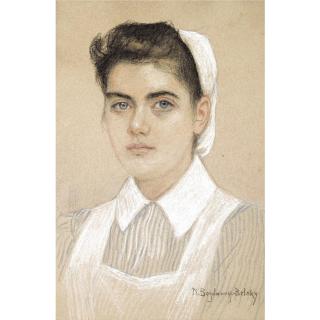Nikolai Petrovich Bogdanov-Belsky - Portrait Of A Nurse