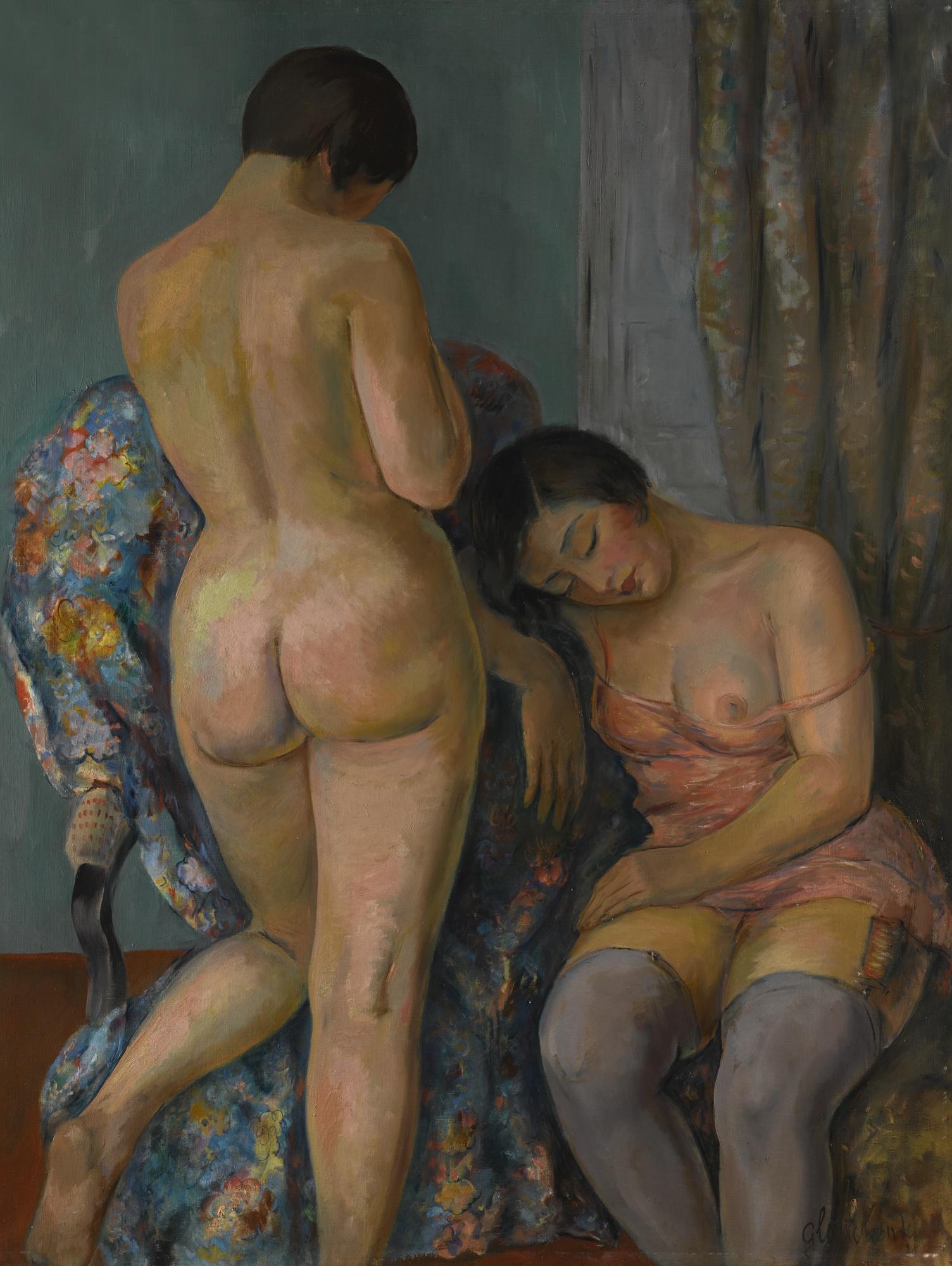 Nikolai Petrovich Glushchenko - Composition (Two Nudes)