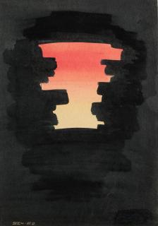 Nikolai Vechtomov - Deux aquarelles abstraites, 1962/ Two abstract watercolours, 1962