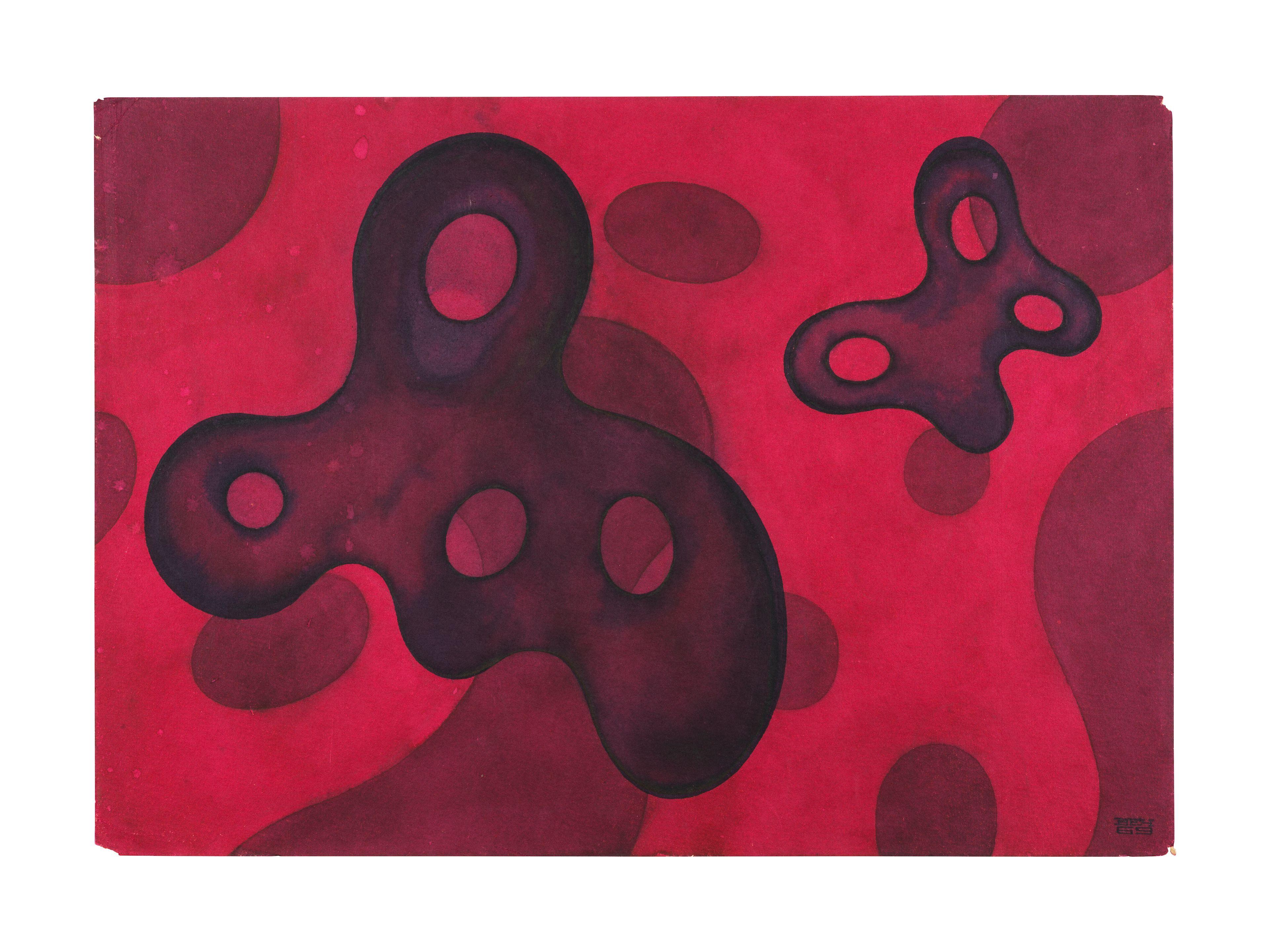 Nikolai Vechtomov - \'Rouge et noir\'/ \'Red and black\' sans cadre