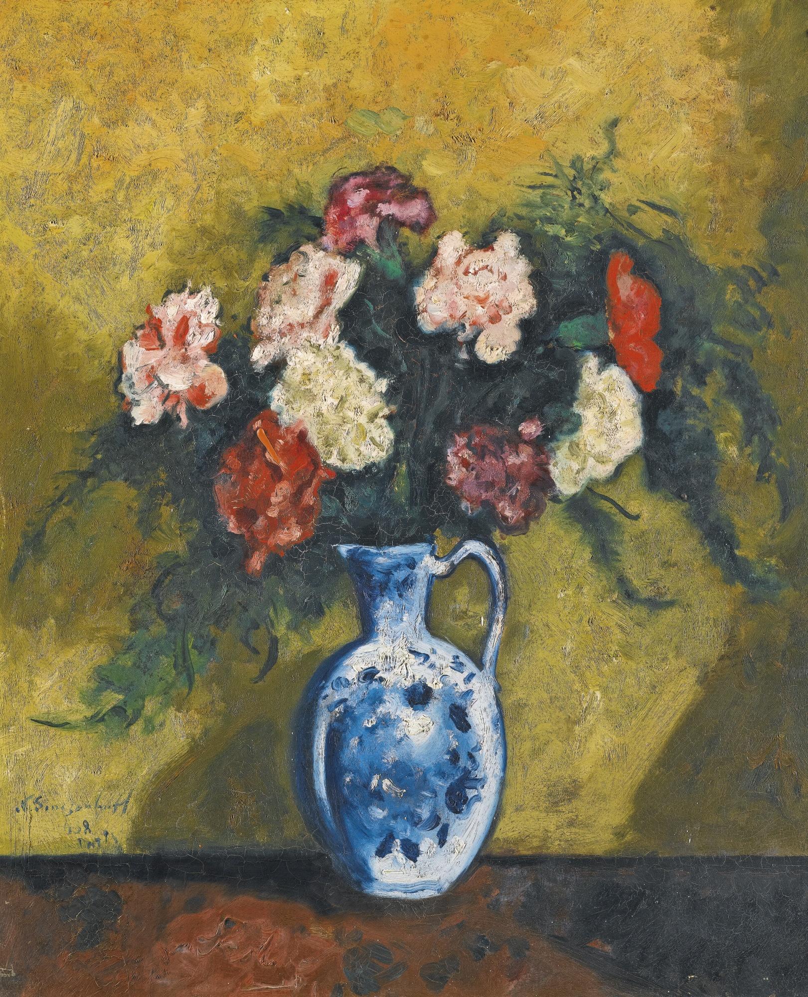 Nikolai Vladimirovich Sinezubov - Still Life With Carnations