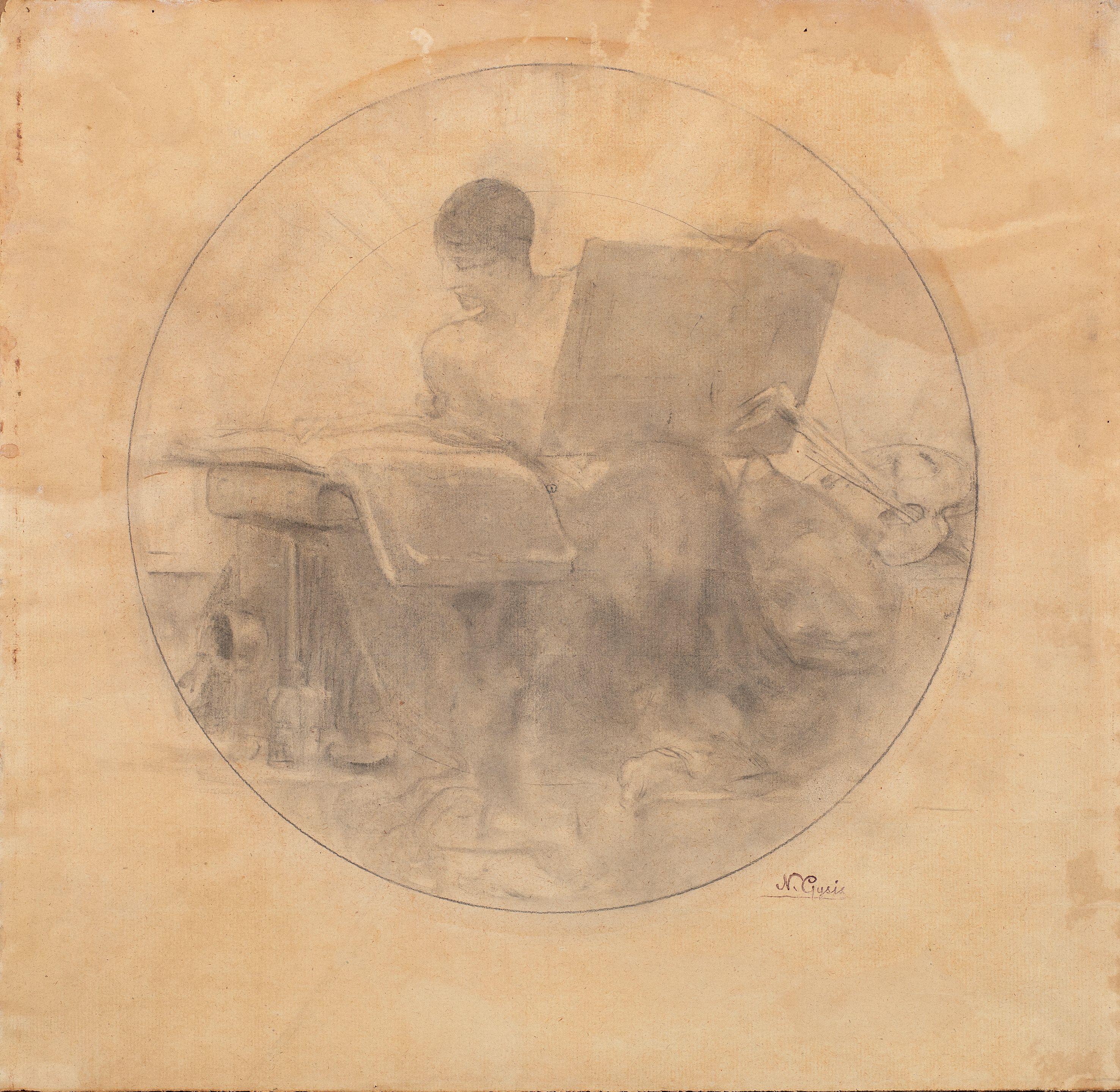 Nikolaos Gyzis - Allegory of painting