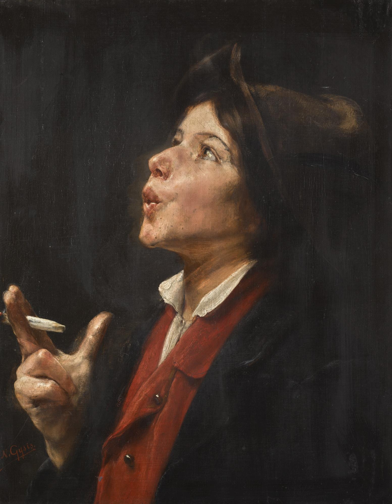 Nikolaos Gyzis - Greek up To Mischief