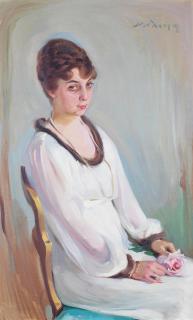 Nikolaos Lytras - Dame à la rose