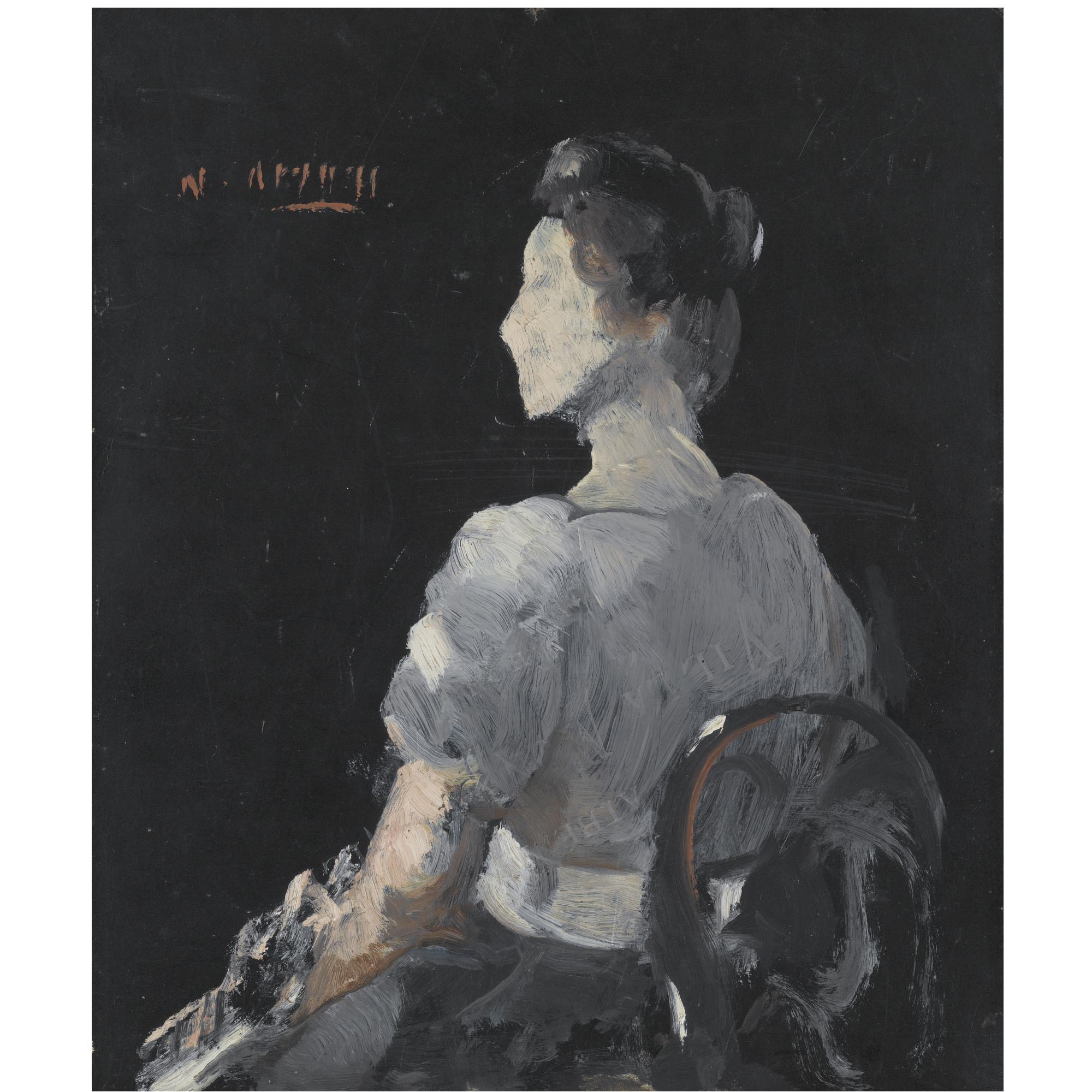 Nikolaos Lytras - Greek Seated Young Girl