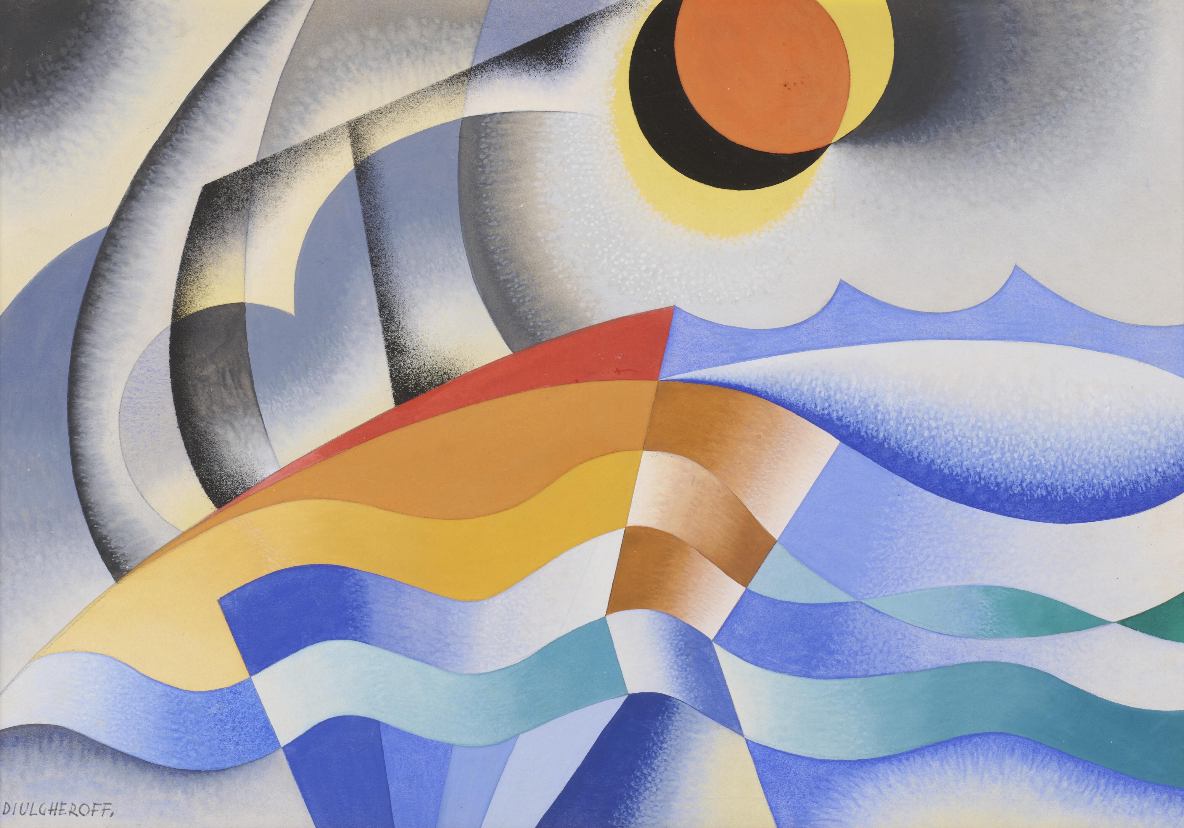 Nikolay Diulgheroff - Paesaggio Marino