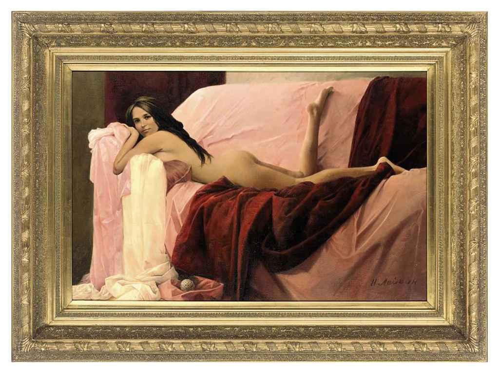 Nikolayi Leykin - The pink sofa