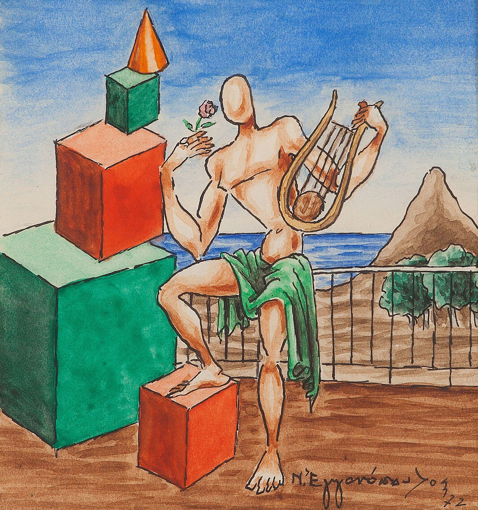 Nikos Engonopoulos - a. The Well b. Orpheus