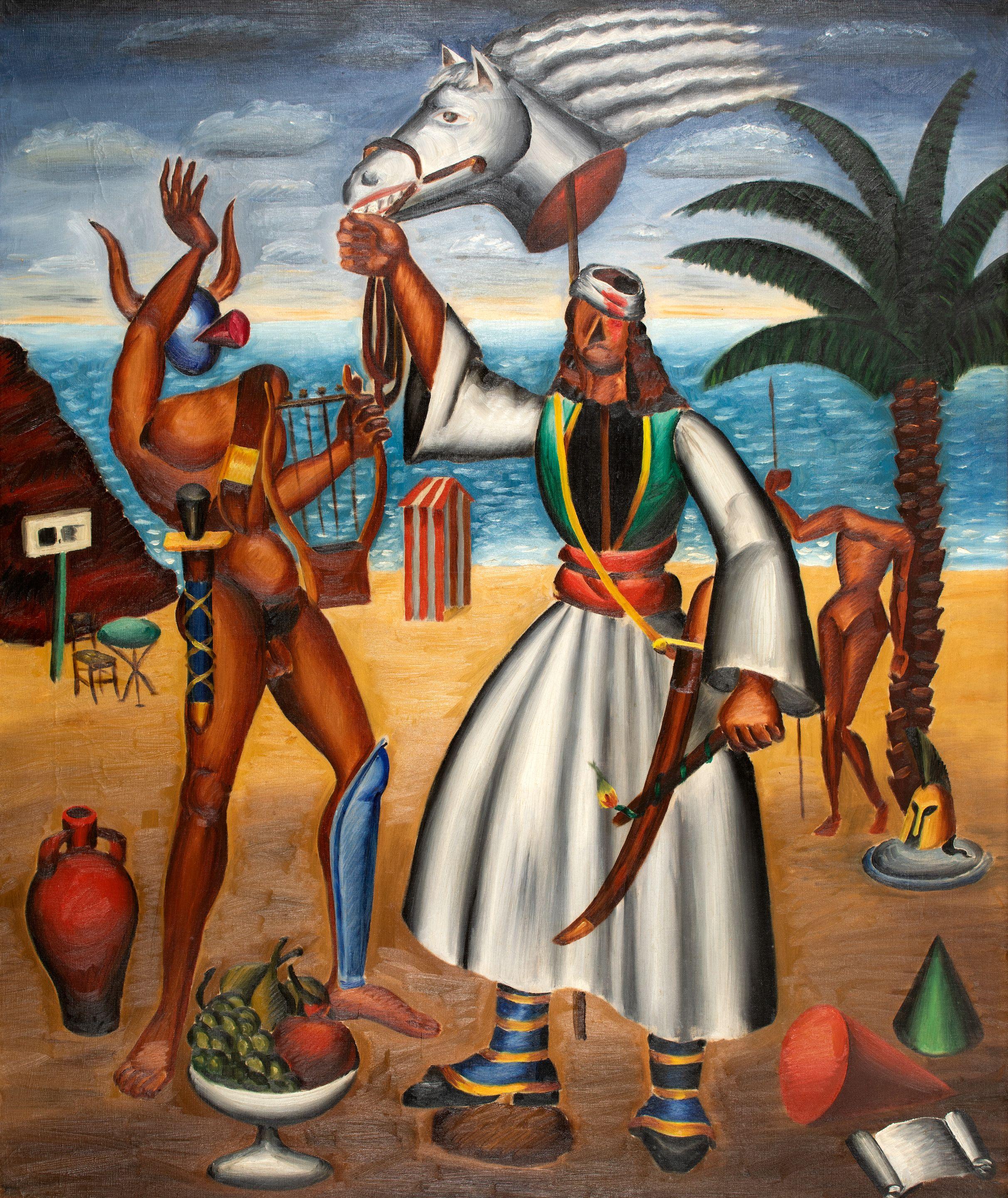 Nikos Engonopoulos - Sur la guerre d\' Indépendance (Paysage orphique)