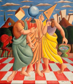 Nikos Engonopoulos - Trois philosophes