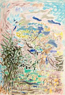 Nikos Hadjikyriakos-Ghika - Jardin à Londres