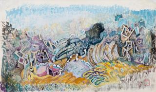 Nikos Hadjikyriakos-Ghika - Palette landscape