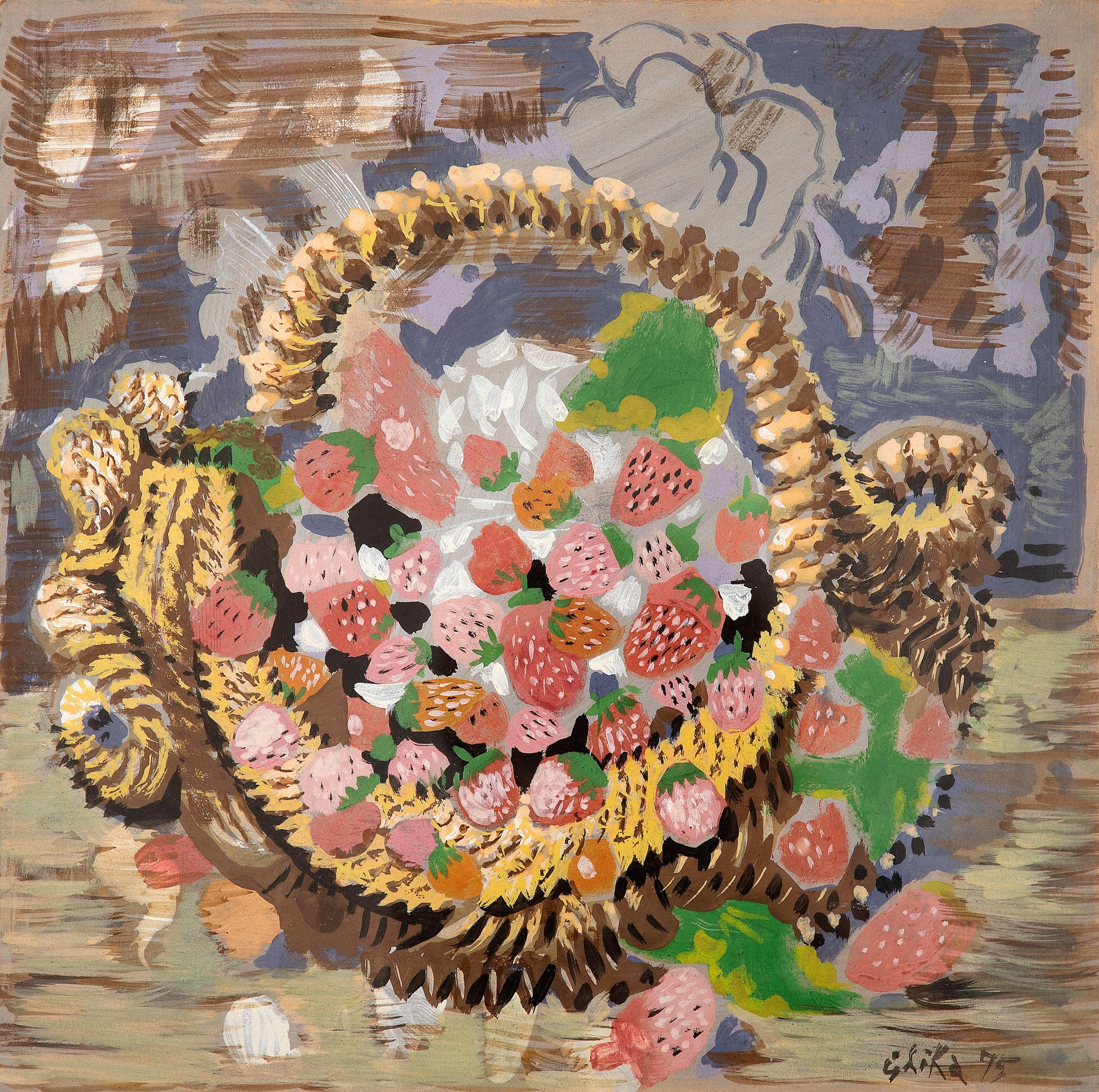 Nikos Hadjikyriakos-Ghika - Panier de fraises