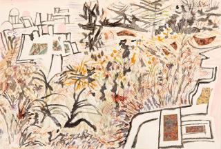 Nikos Hadjikyriakos-Ghika - Vue de la Tunisie