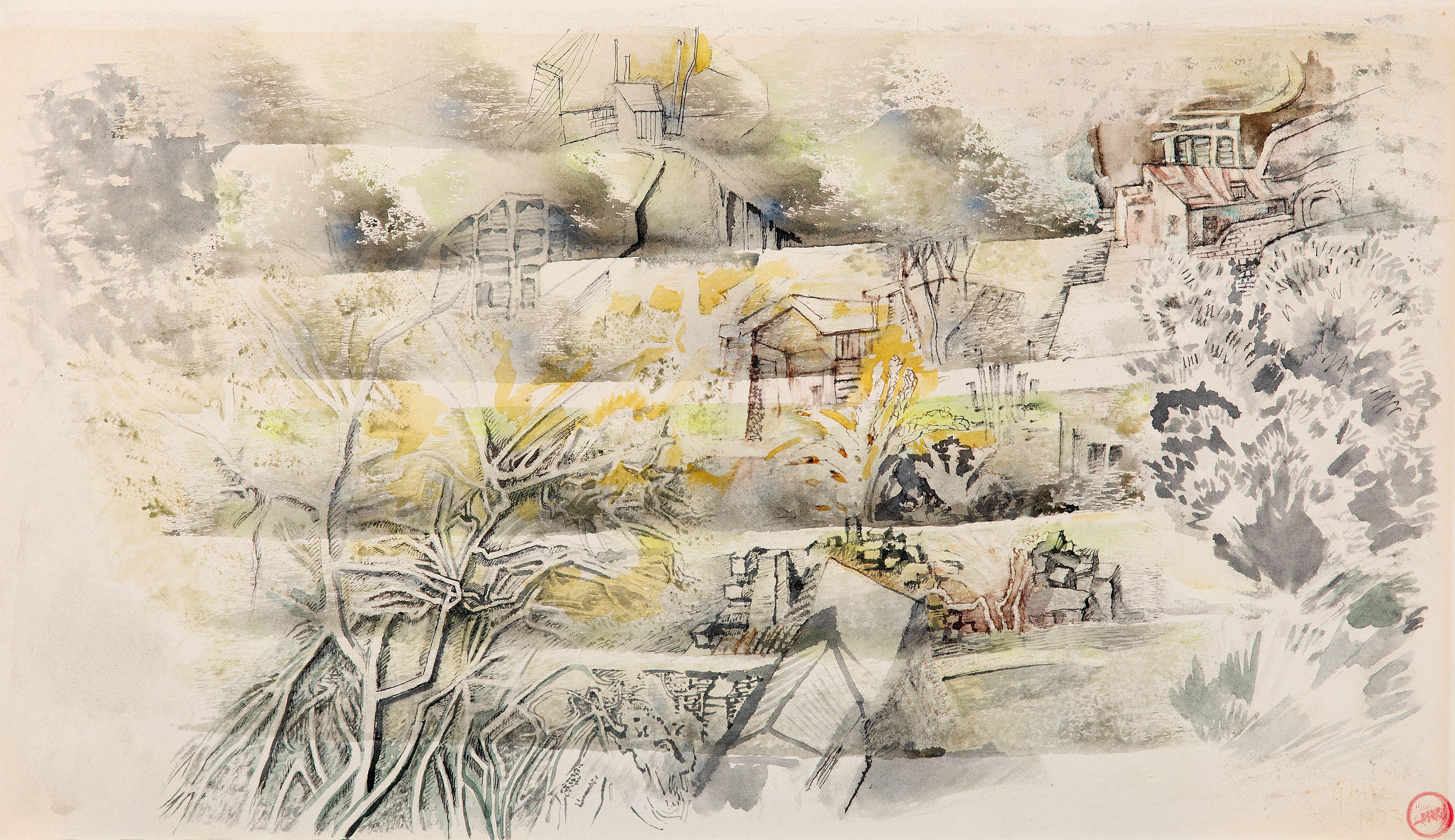 Nikos Hadjikyriakos-Ghika - Vue de Mani