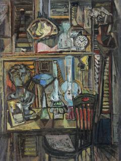 Nikos Kessanlis - Greek still Life With Lamp