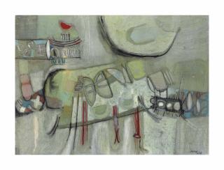 Nikos Kessanlis - Paesaggio azzurro