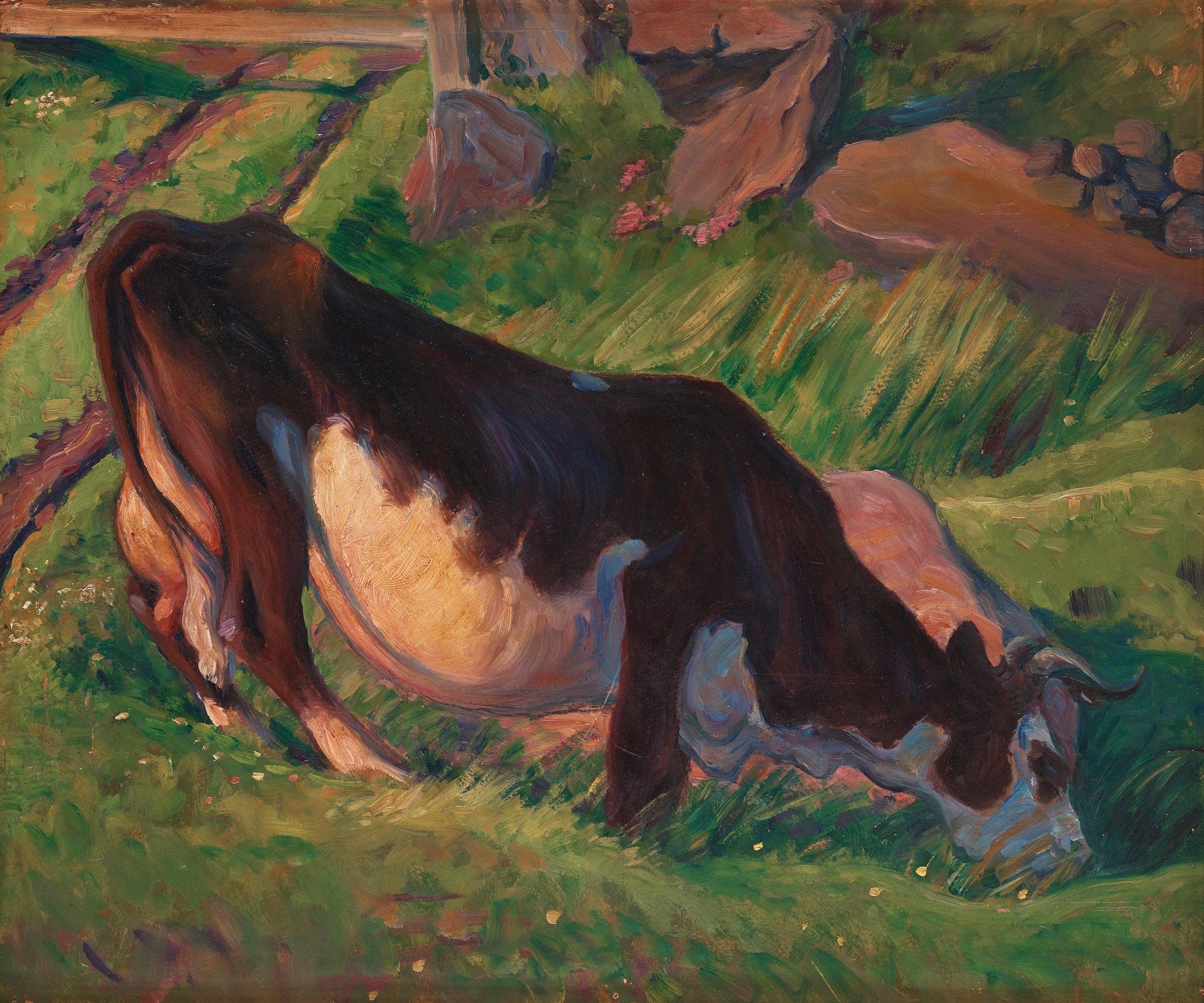 Nils Kreuger - Grazing Cow