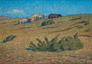 Nils Kreuger - \'Liggande får\' (Sheep resting)