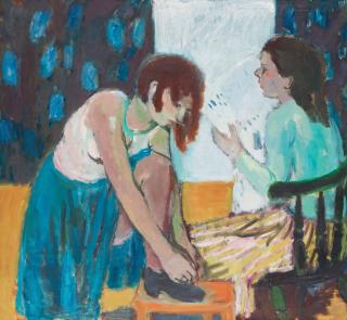 Nils Nilsson - Two young girls