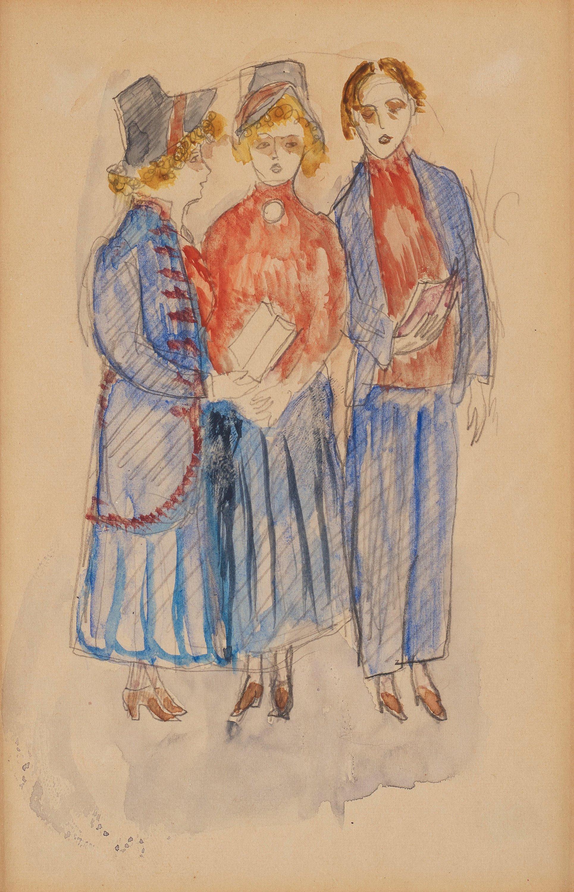 Nils von Dardel - A study for \