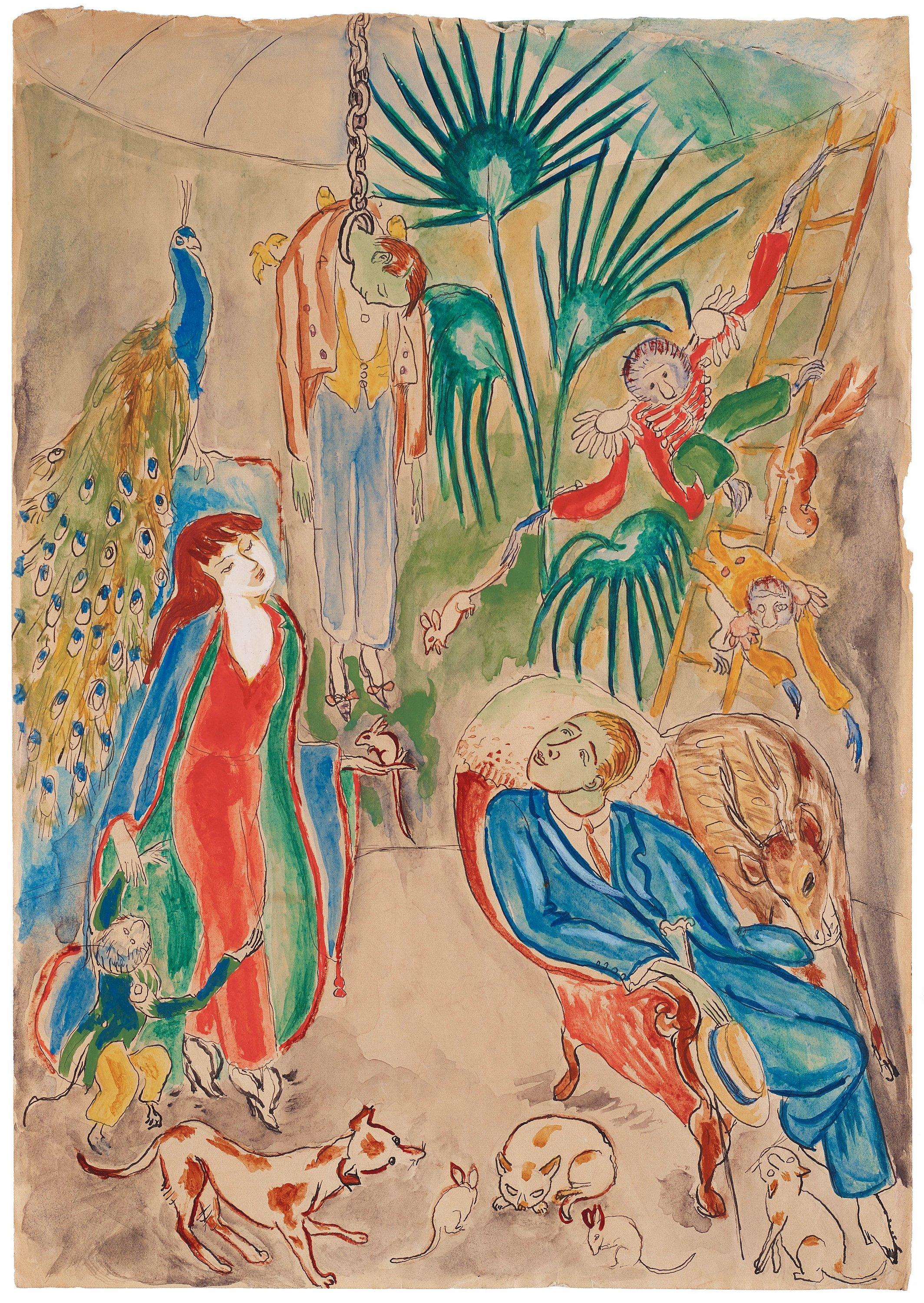 Nils von Dardel - Study for \