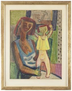 Nils Wedel - Mor med barn