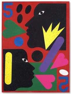 Nina Chanel Abney - Untitled (Black Love)