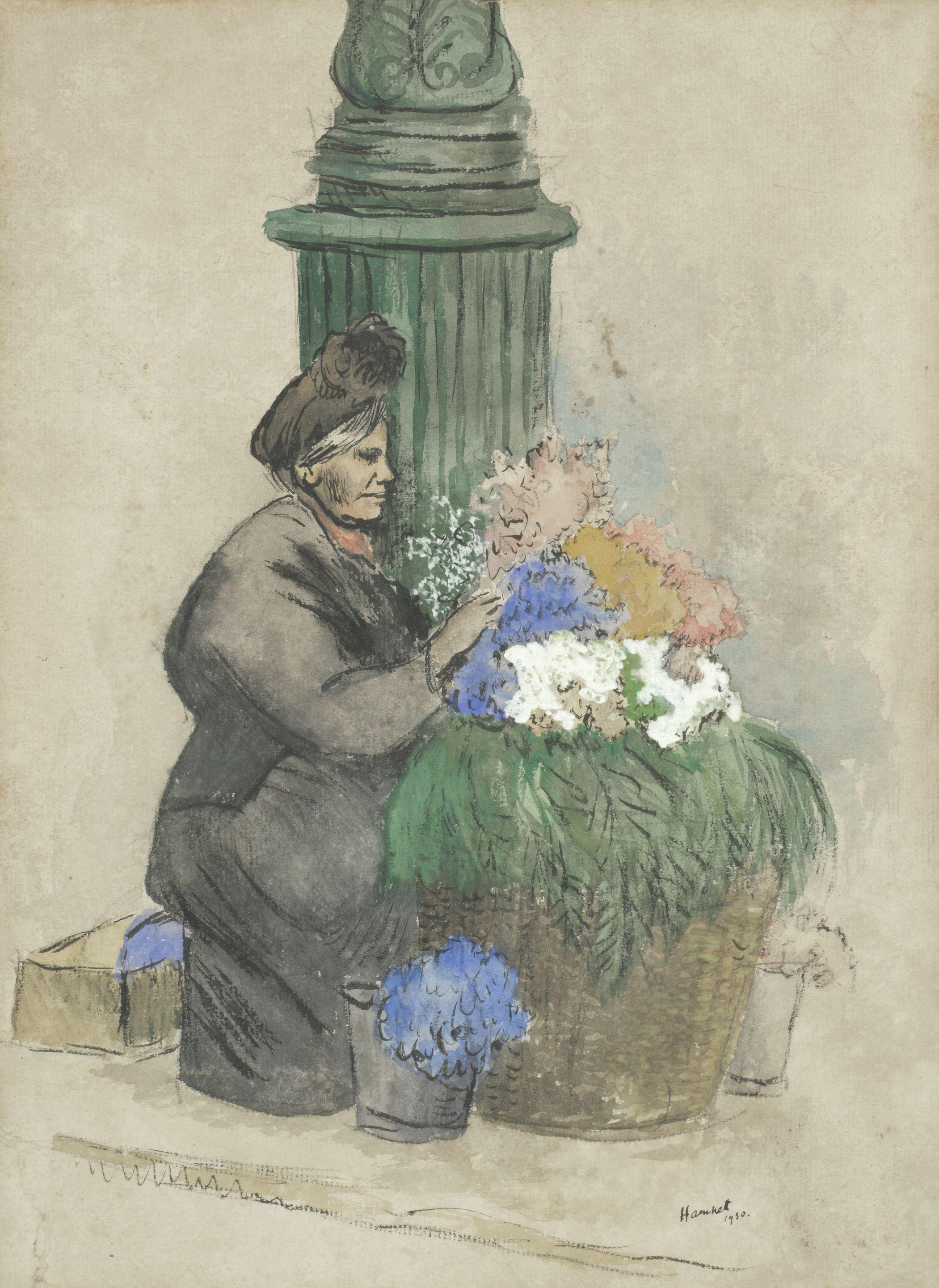 Nina Hamnett - Piccadilly Flower Seller