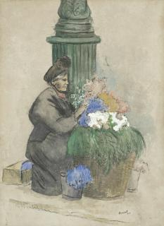 Nina Hamnett - Piccadilly Flower Seller