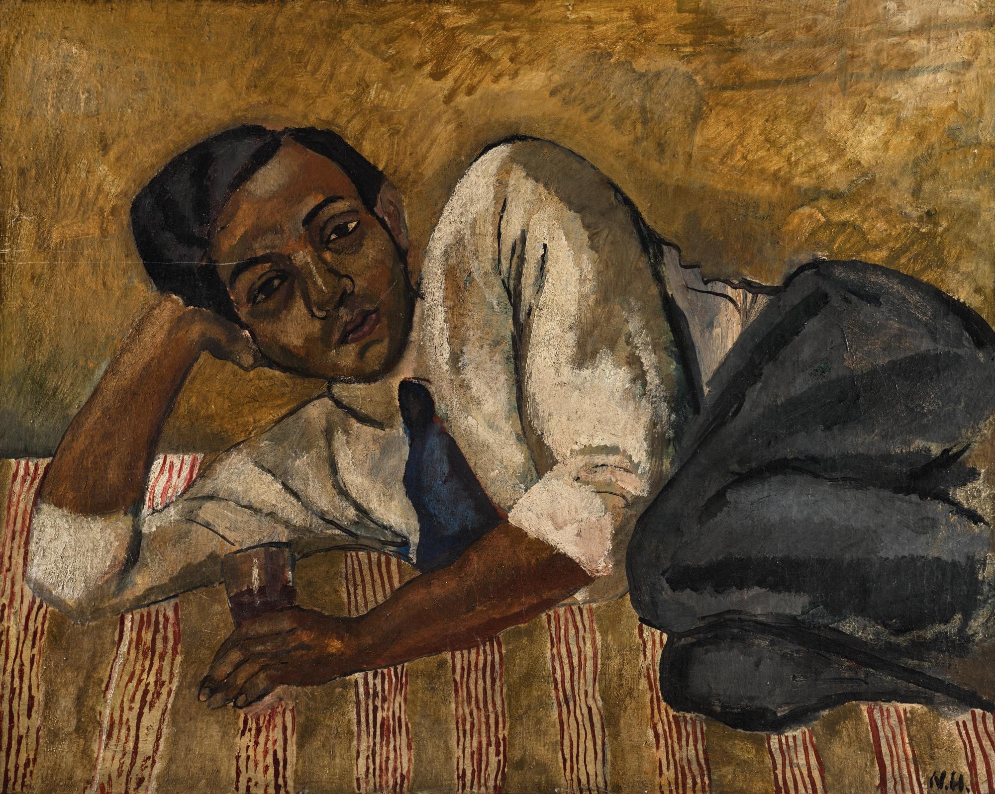Nina Hamnett - Reclining Man