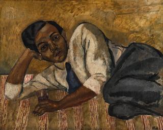 Nina Hamnett - Reclining Man