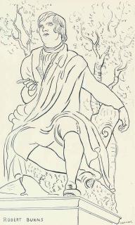 Nina Hamnett - Study of a statue of Robert Burns