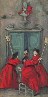 Nino Caffè - Folletto sulla statua