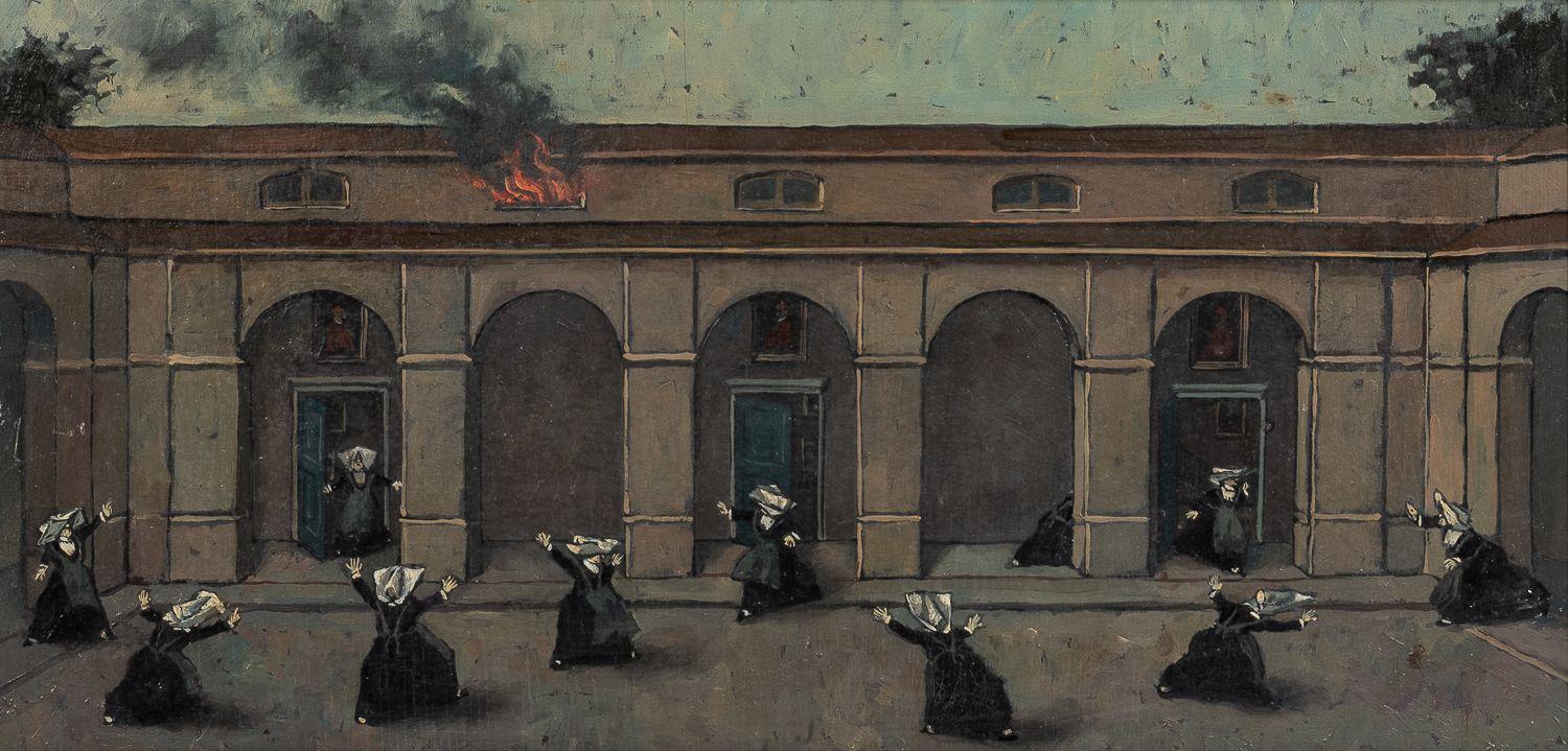 Nino Caffè - Incendio nel Convento