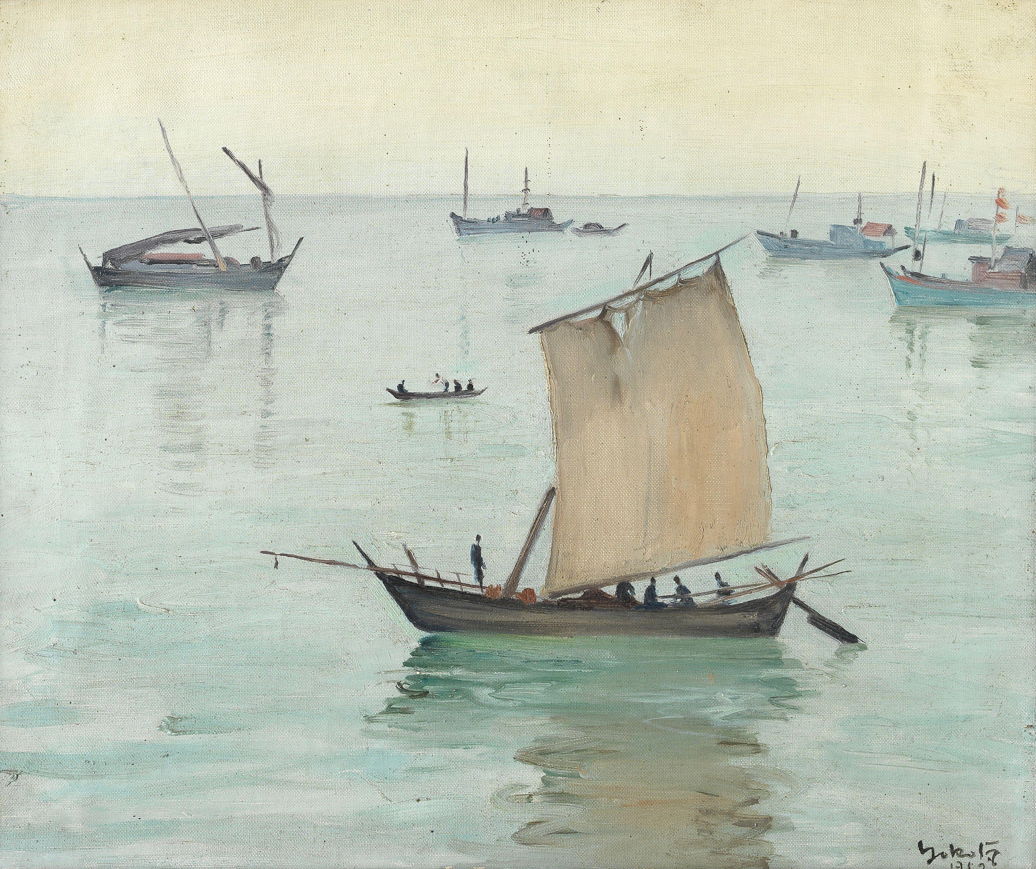 Niro Yokota - Boats at Sea