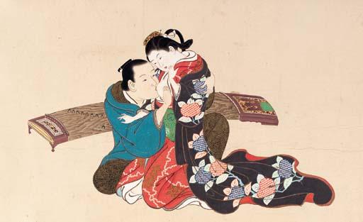 Nishikawa Sukenobu - Twelve erotic scenes of courtesans and clients