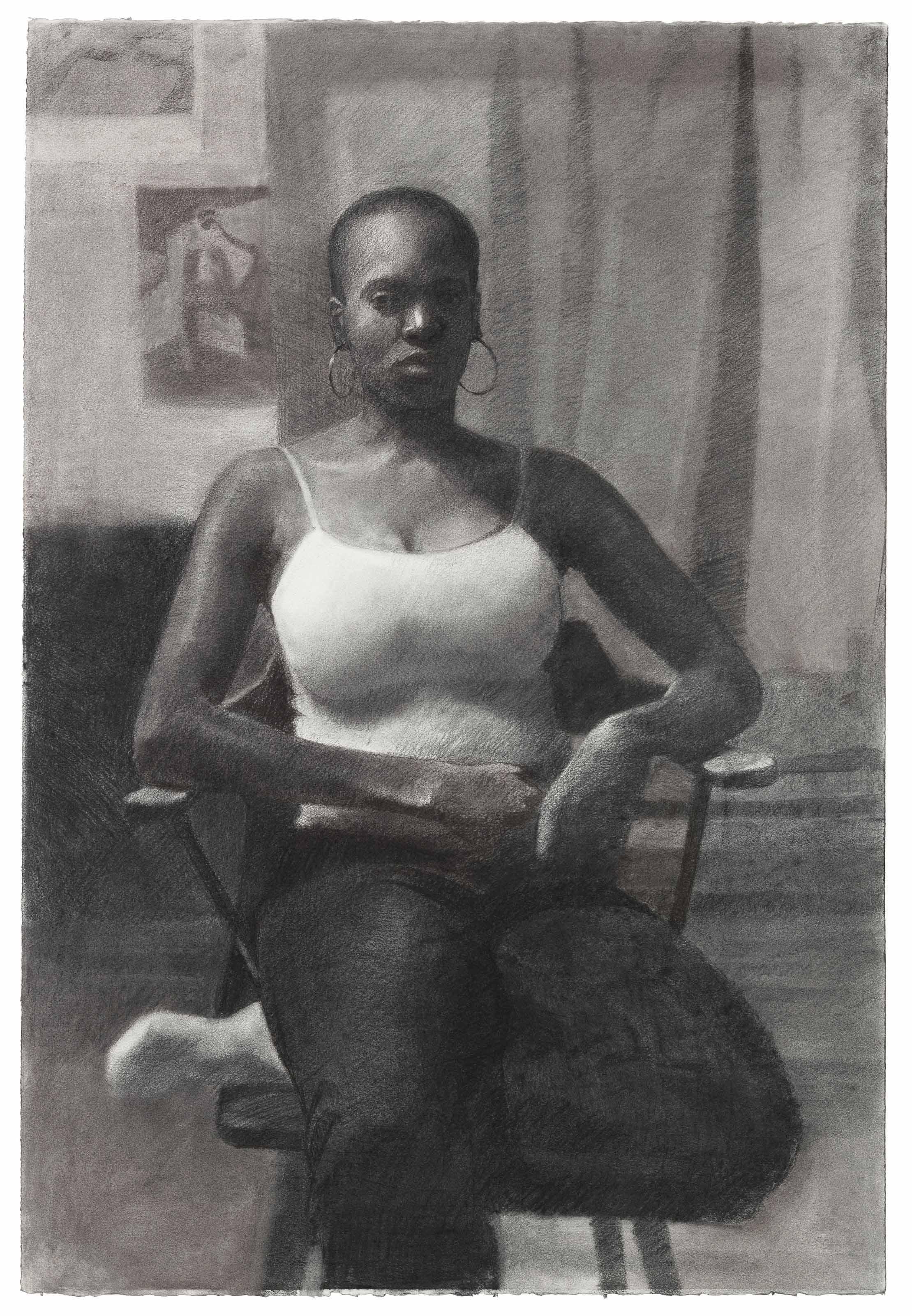 Njideka Akunyili Crosby - Veiled Sorrow (The Look of Failure)