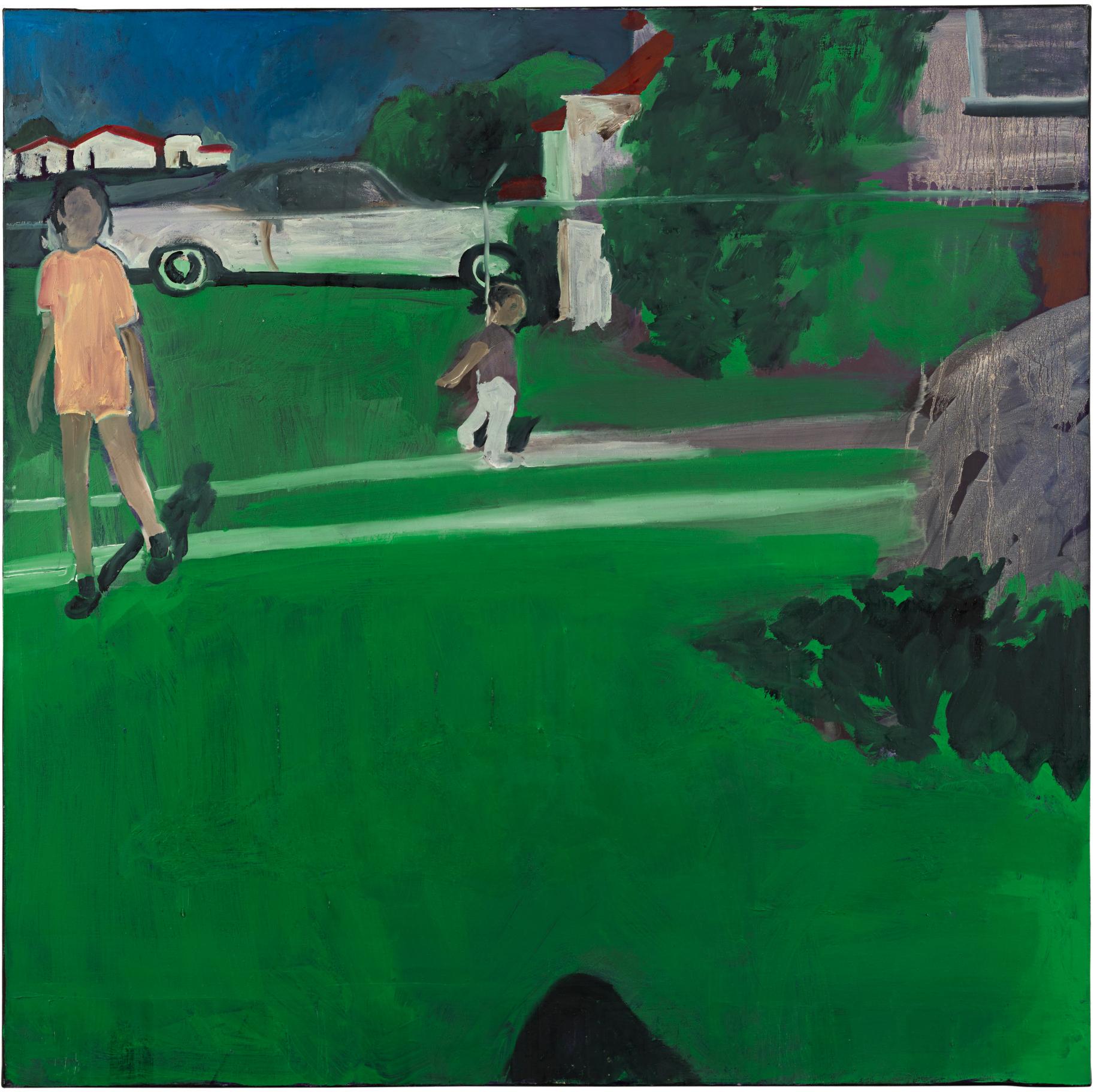 Noah Davis - Untitled (Kids In The Front Yard)