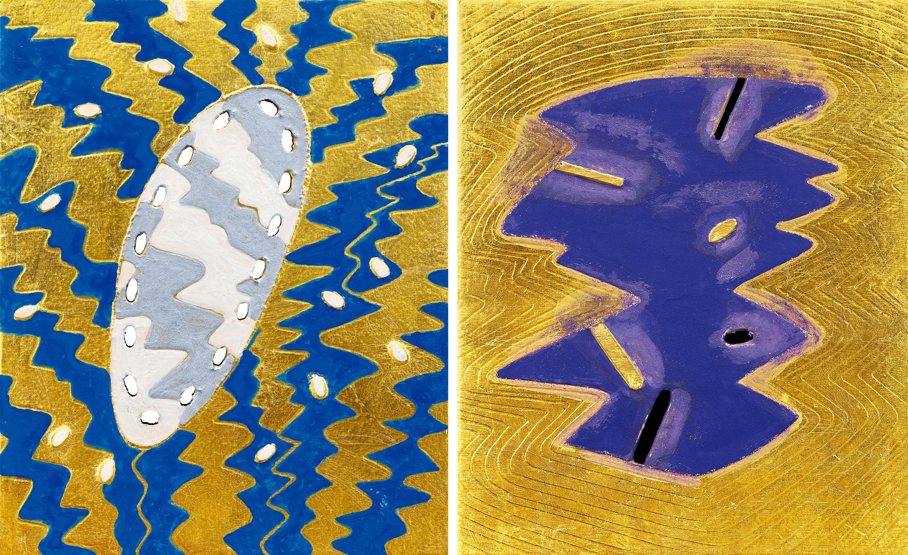 Nobuo Sekine - G3-452 Oval Wave; G3-432 Life The Wriggles  (Set Of Two Pieces) (Executed In 2009 And 2008)