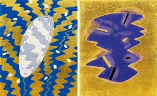 Nobuo Sekine - G3-452 Oval Wave; G3-432 Life The Wriggles  (Set Of Two Pieces) (Executed In 2009 And 2008)