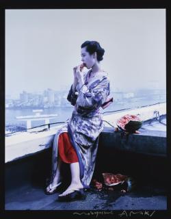 Nobuyoshi Araki - \'Untitled\' (Watermelon On Rooftop), From The Series Colourscapes, 1991