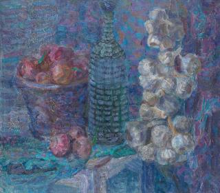 Noe Nesterovich Gedenidze - Still life with garlic