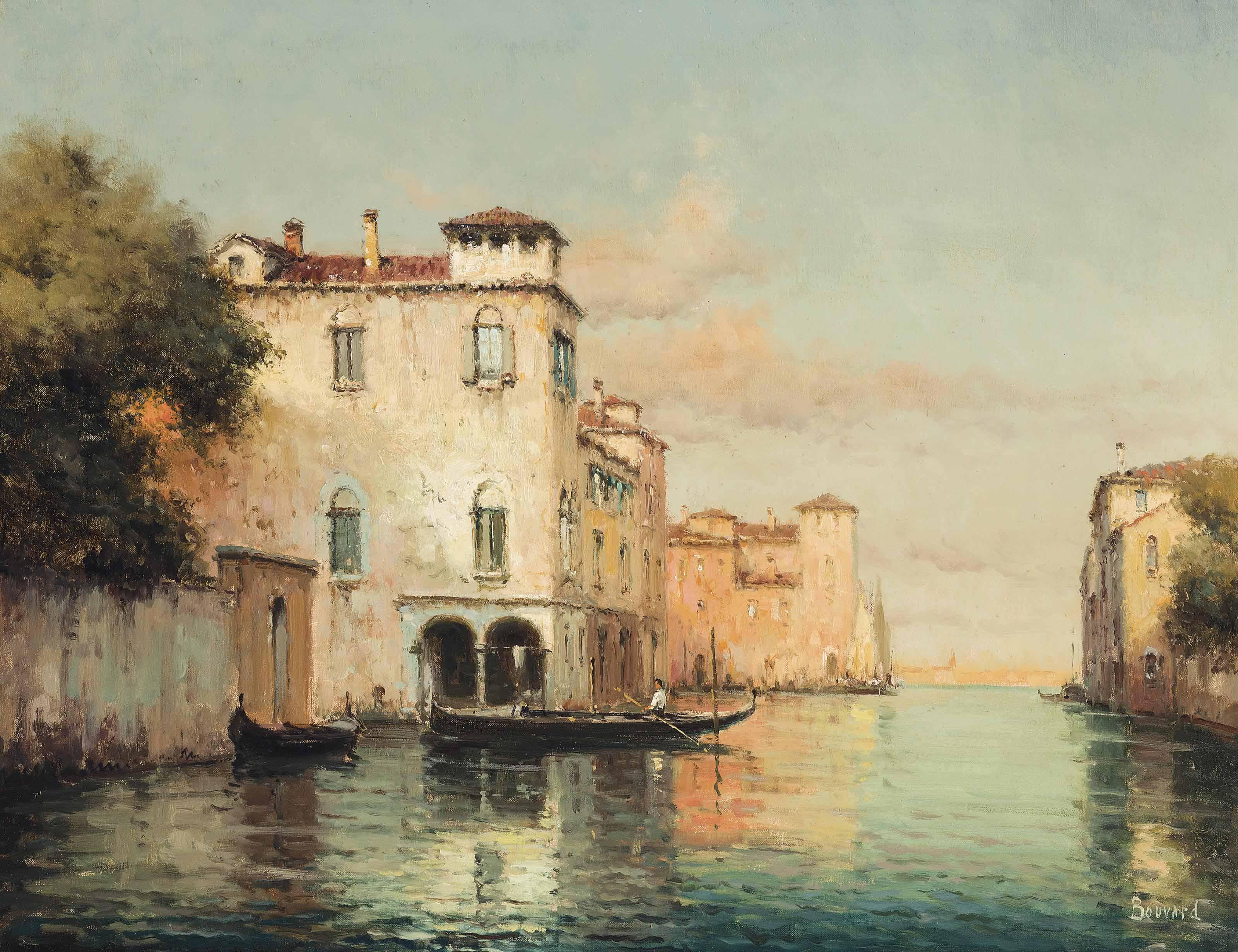 Noel Georges Bouvard - A Venetian backwater
