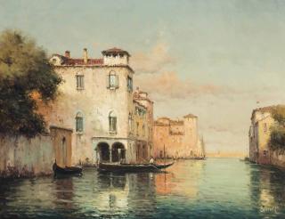 Noel Georges Bouvard - A Venetian backwater