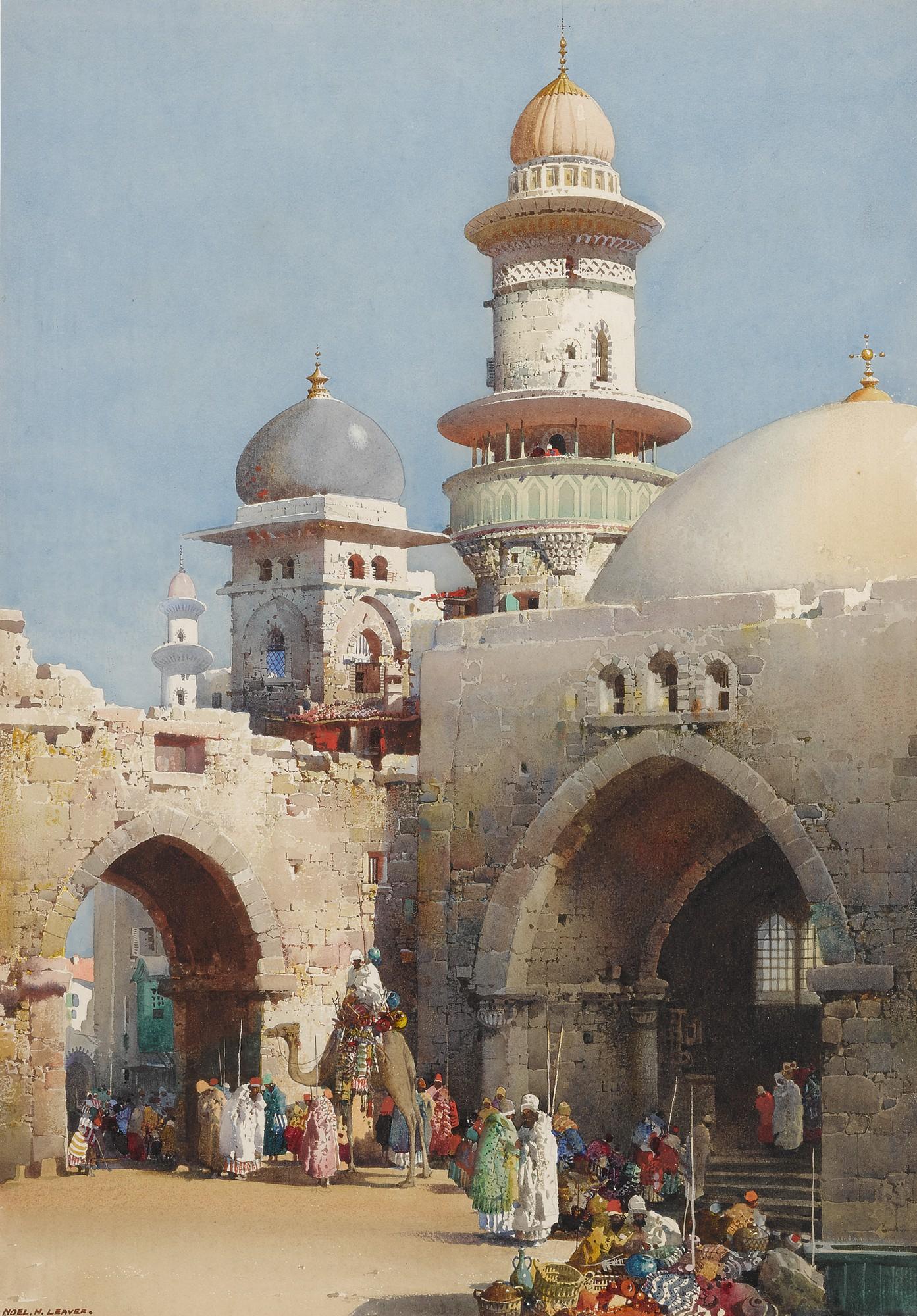 Noel Harry Leaver - A Busy Afternoon At The Market