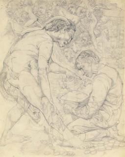 Noel Laura Nisbet - Study for the illustrations to \'The Enchanted Lochan: Stories of Celtic Mythology\'