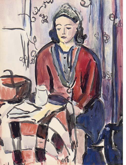 Norah McGuinness - Seated Woman