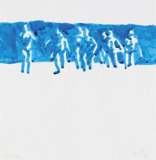 Norbert Bisky - Aus: Ausstellungsmappe der Klasse Baselitz: \