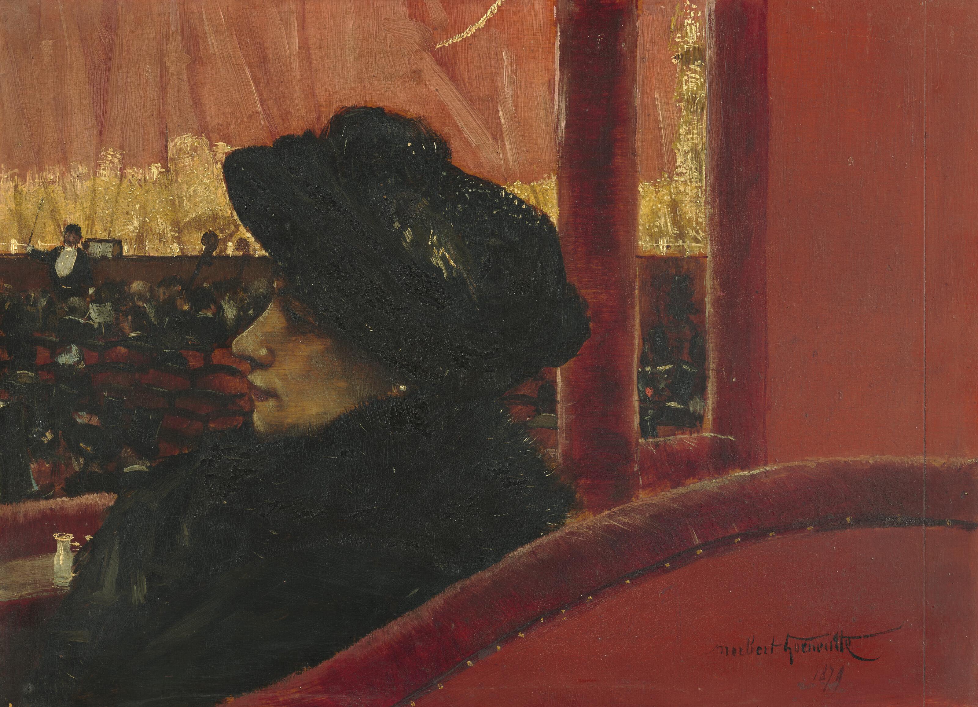 Norbert Goeneutte - At the theatre